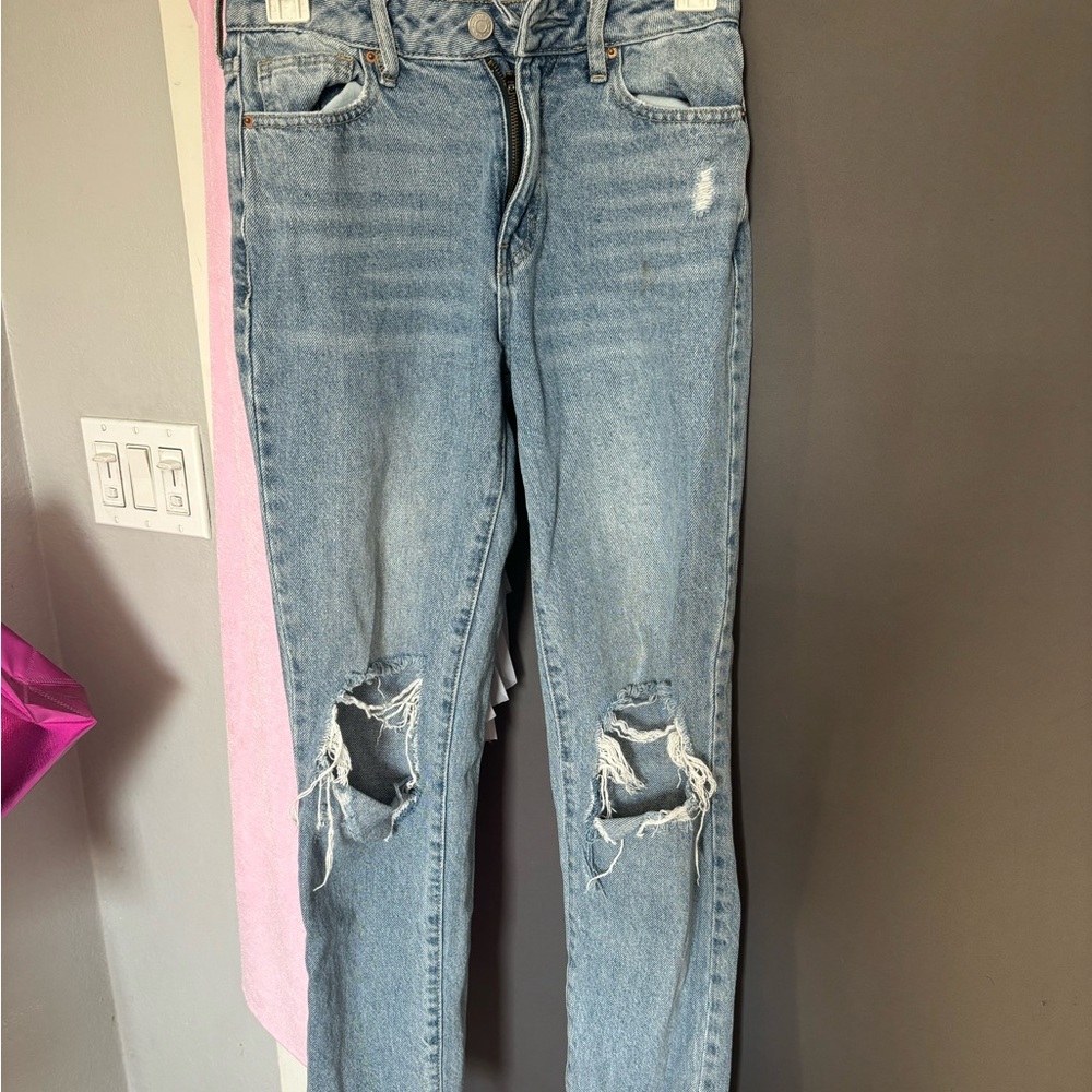 woman pacsun jeans mom jean